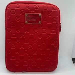 Marc By Marc Jacobs‎ Neoprene Embossed Red Tablet Case Heart Star